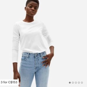 Everlane Organic Cotton Long-Sleeve Crew